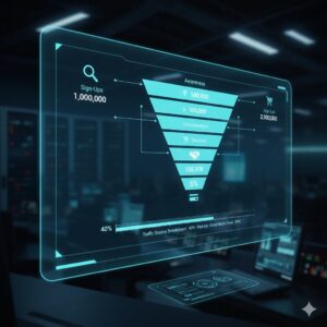 KPIs de marketing en embudo de conversión