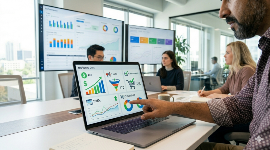 dashboard marketing digital ROI conversiones leads negocio Mexico