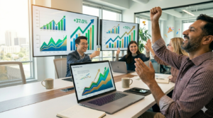 equipo marketing digital crecimiento resultados positivos negocio Mexico